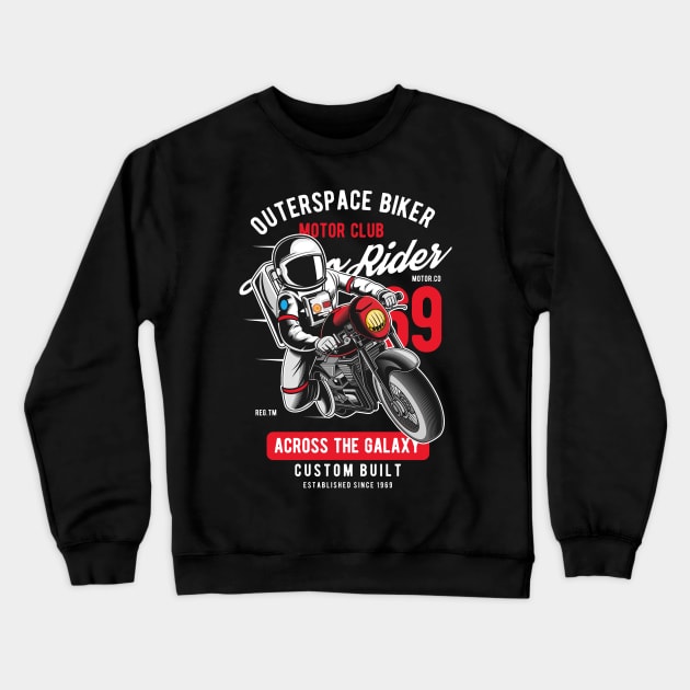 Astro moto club Crewneck Sweatshirt by Space heights